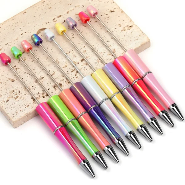 Mix 10pcs UV Print Plastic Beadable Pen