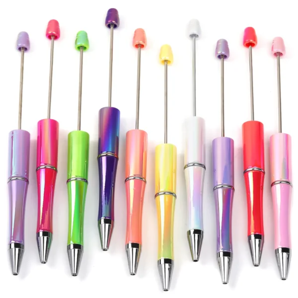 Mix 10pcs UV Print Plastic Beadable Pen